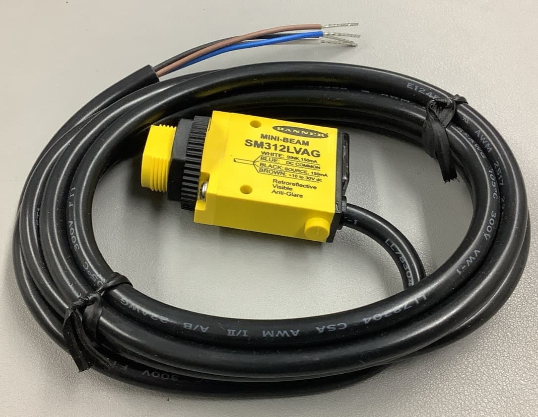 Banner SM312LVAG Mini Beam Photoelectric Sensor 150mA, 10/30VDC (B622) 2