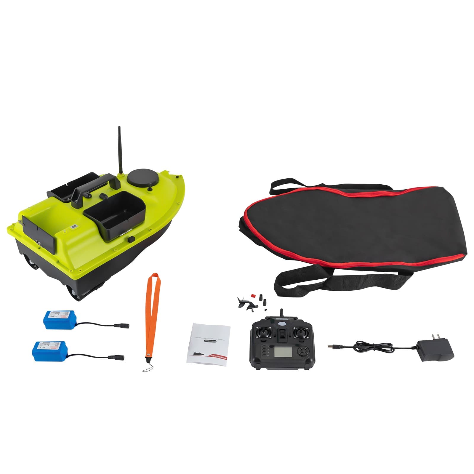 5200Mah RC Fishing Bait Boat RC Boat 1.5kg Loading 600M Night Light LED 6