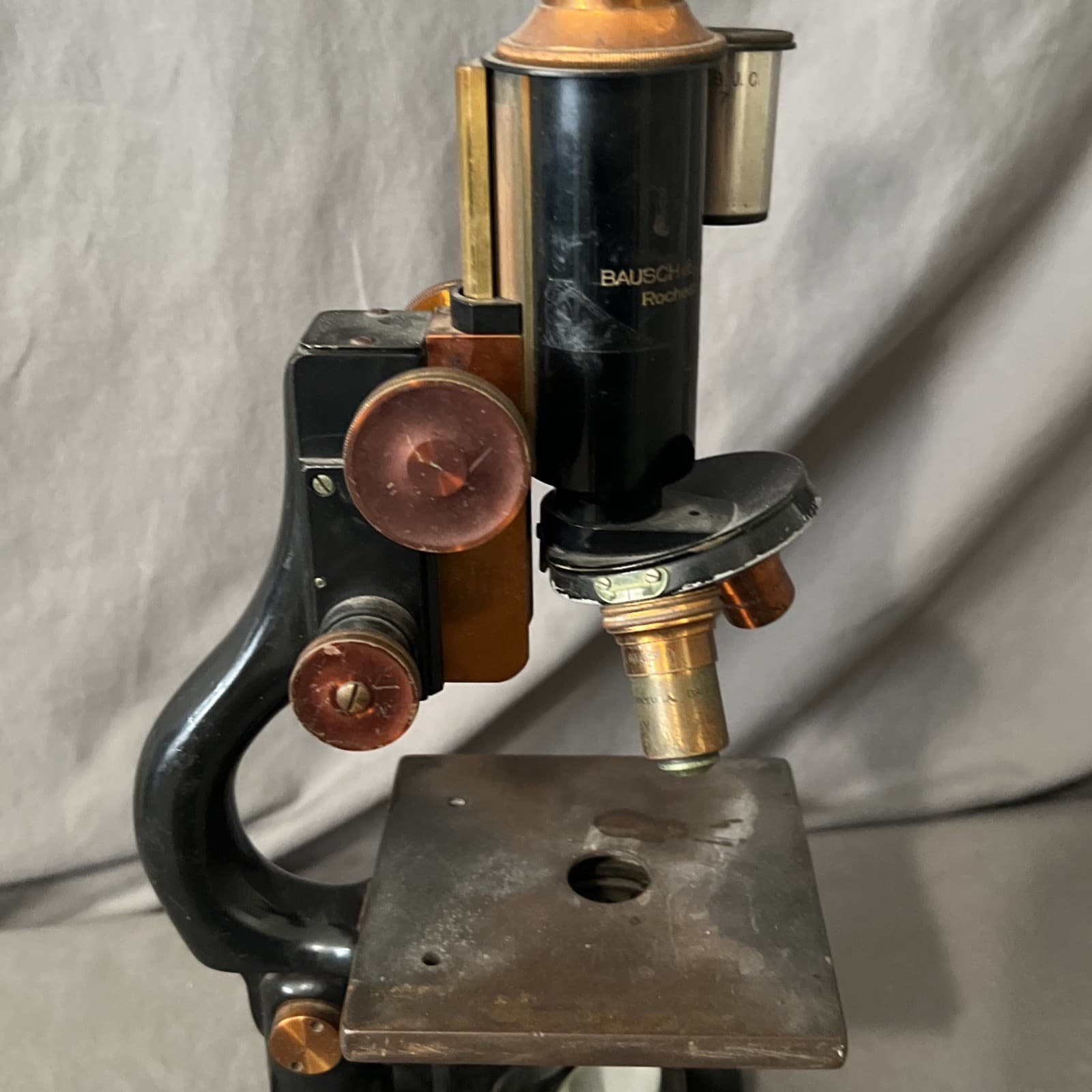 1915 BRASS BAUSCH & LOMB MICROSCOPE AND OPTICS 6