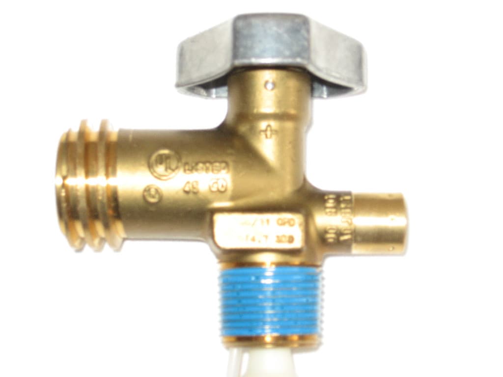 Two 30# OPD Propane Cylinder Valves  dip tube length 4.7 NEW 2