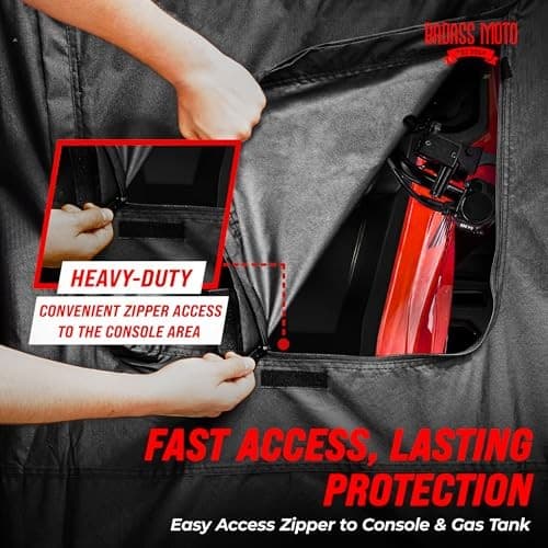  ATV Covers Waterproof Outdoor Heavy Duty, Rip ATV-LARGE 95" LONG Zippered 5