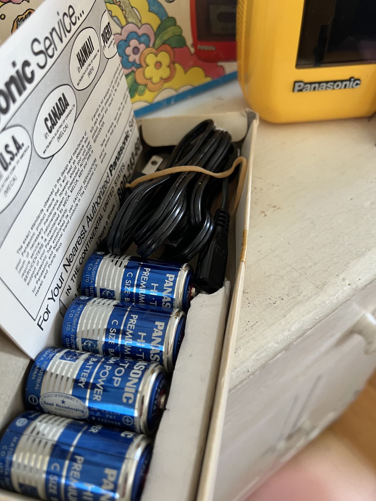 Panasonic Cassette Take n Tape Recorder Yellow NOS RQ-711S Osika Japan 3