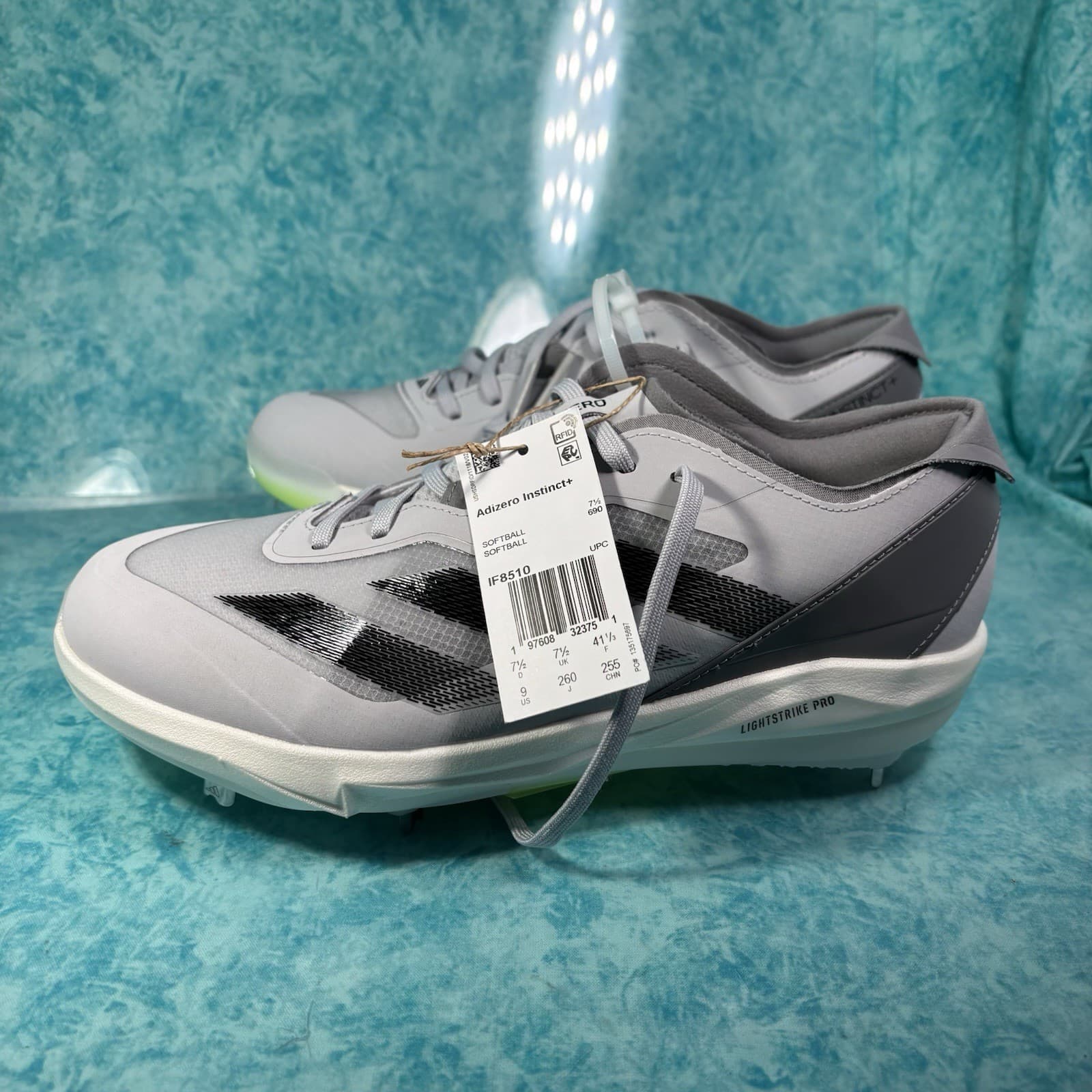 Adidas Adizero Instinct+ Women’s Silver Low Top Softball Cleats Size 6.5 3