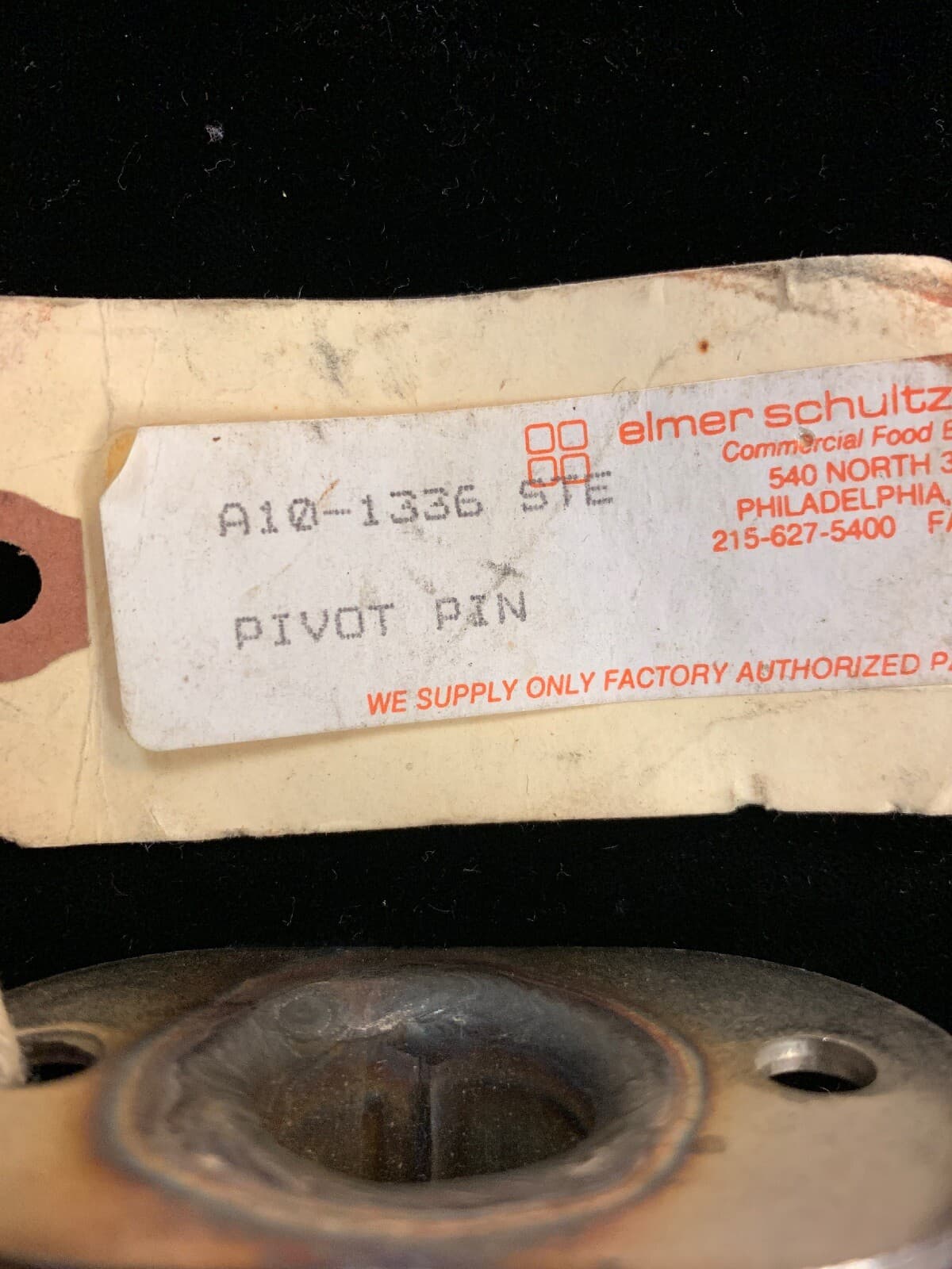 Stero Dishwasher A10-1336 Spray Arm Pivot Pin Bottom NOS 2