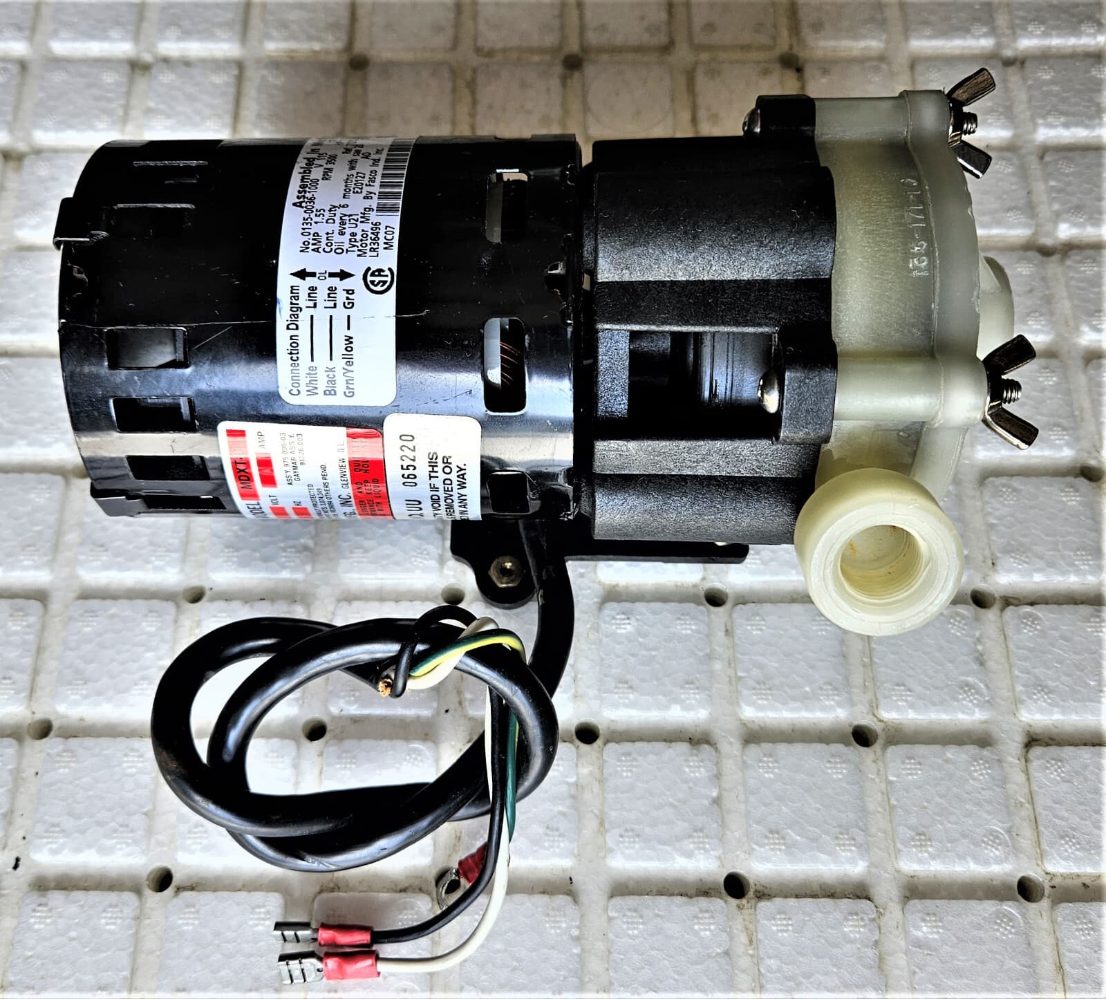 MARCH MFG MDXT-3  SEAL-LESS CENTRIFUGAL MAGNETIC DRIVE PUMP