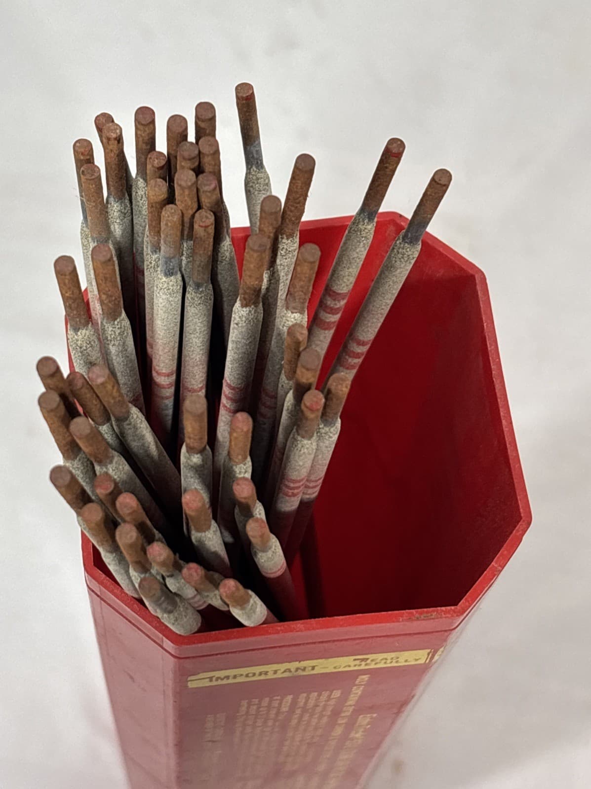 NOS Eutectic Castolin BEAUTYWELD 1/8"D AC-DC Electrode 3 lbs 47 Rods Vintage B 2