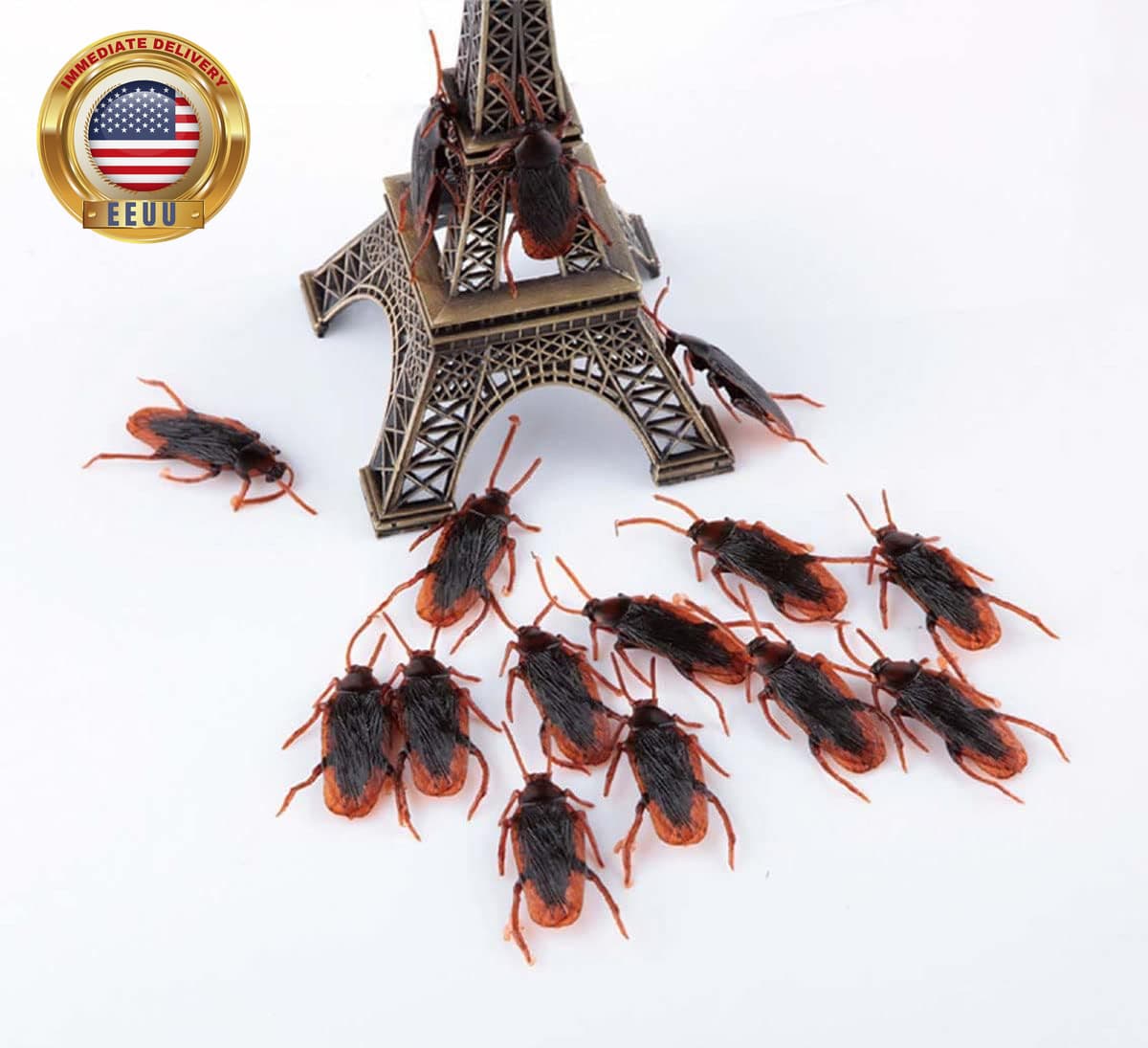 30PCS Prank Fake Cockroach Roach Insects Mock Joke Toys Prank Scary Trick Bugs f 4