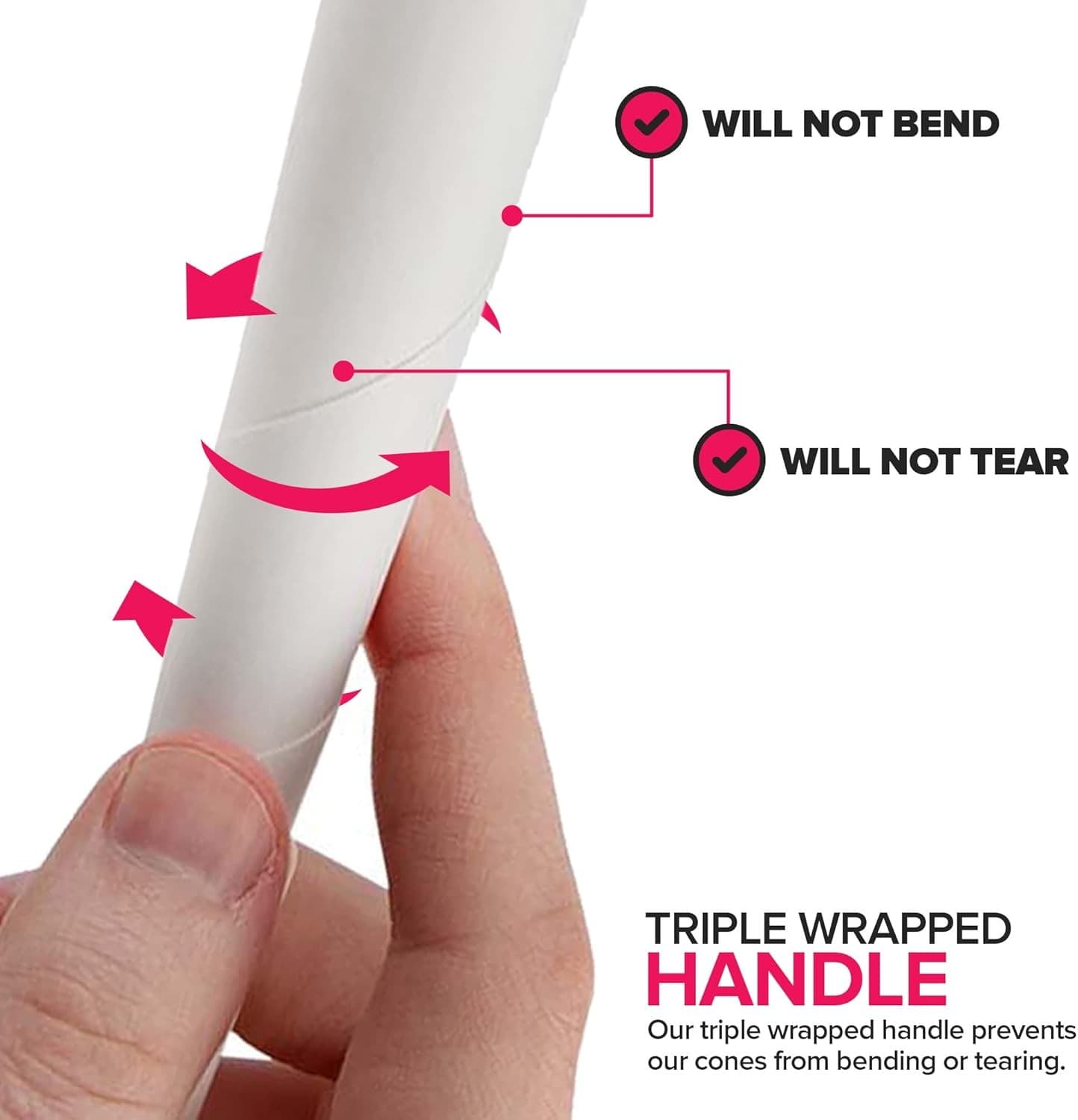 Cotton Candy Cones (100 Pack) – White Kraft Paper Sticks for Floss Sugar &...  4