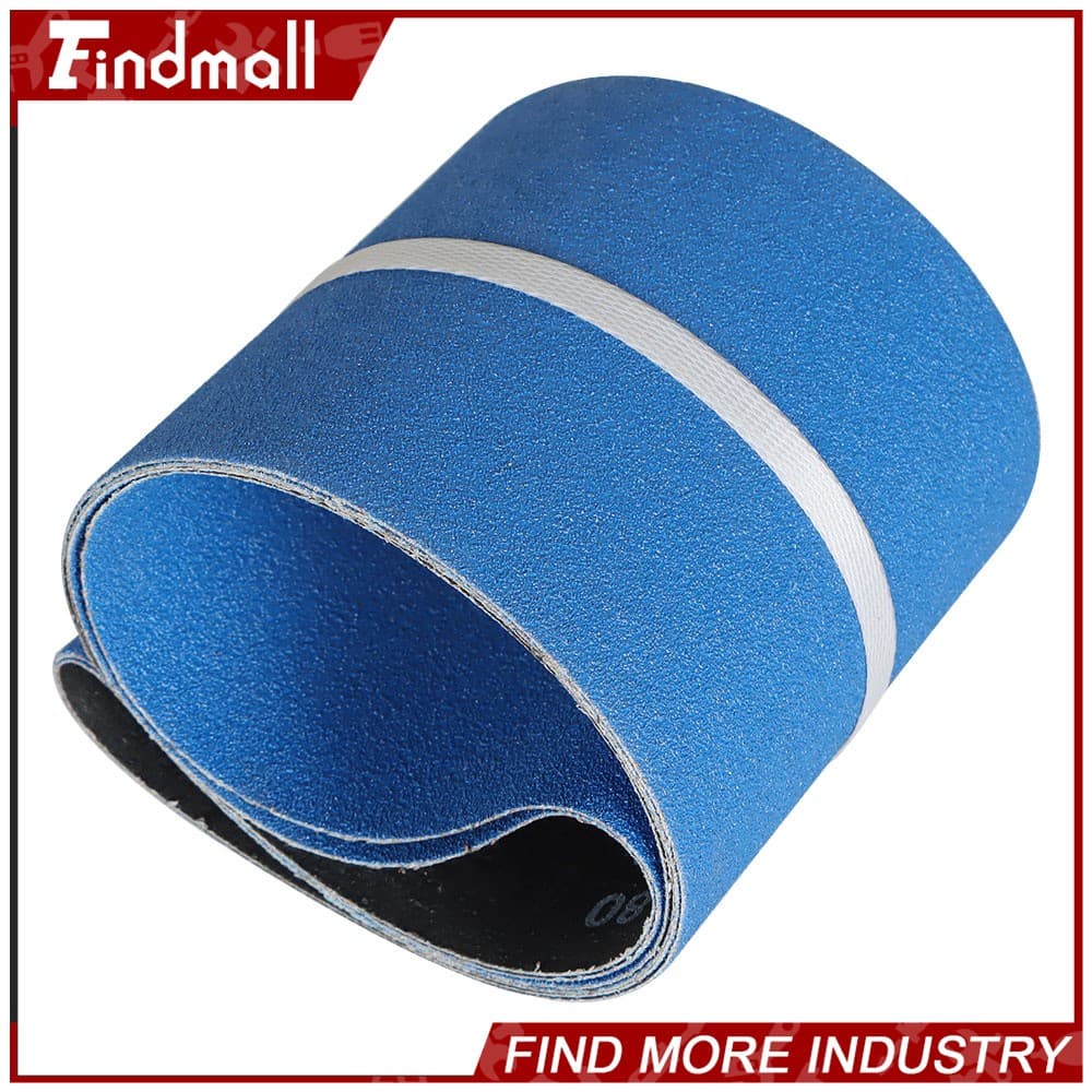 Findmall 2 Pack 6" X 48" 80 Grit Premium Zirconia X-weight Sanding Belts 4