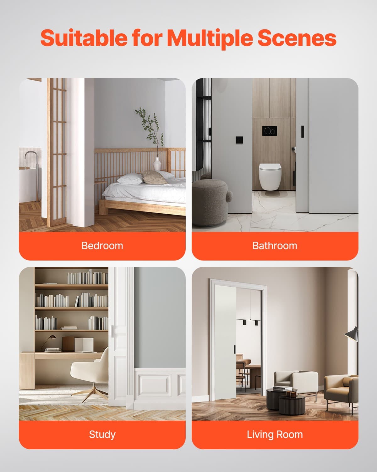 Pocket Door Track Kit 4.73 ft Heavy Duty Pocket Door Hardware Track Set 3 Wheels 6