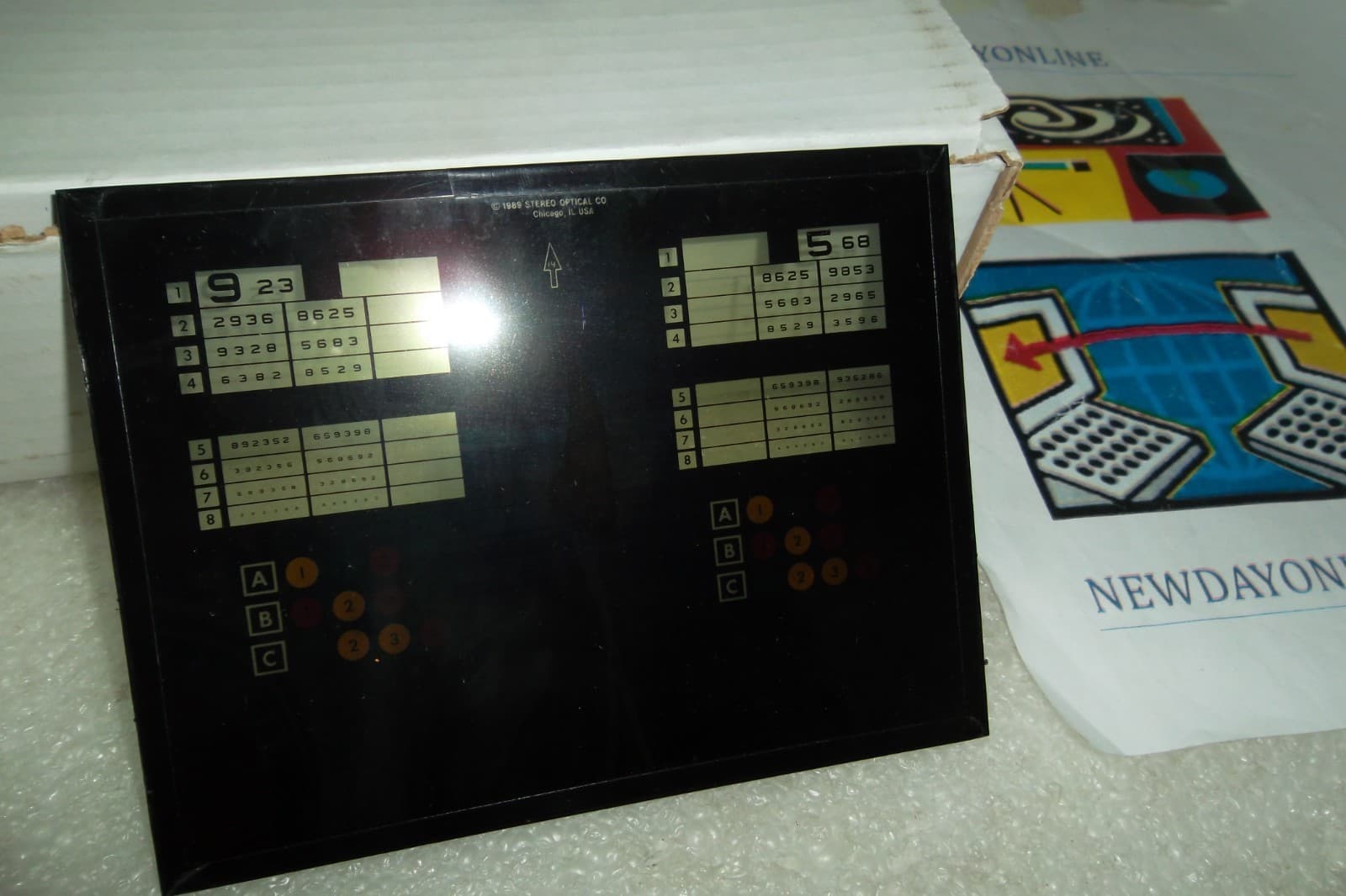 Stereo Optical OPTEC 1000 DMV Vision Tester / Screener Replacement Slide Glass 6