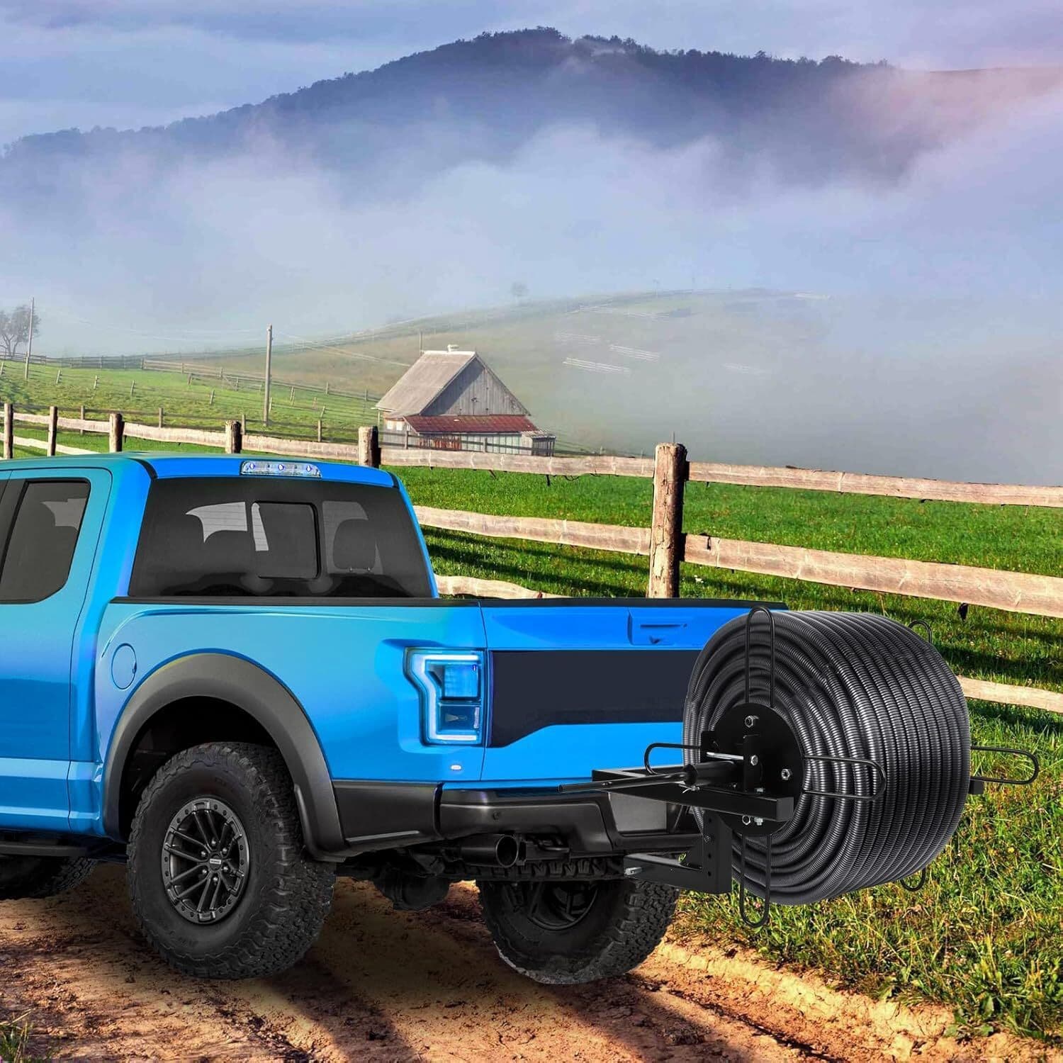 Barbed Wire Unroller Bolt On ATV Or 2" Receiver Hitch Truck Tractor for Fencing 5