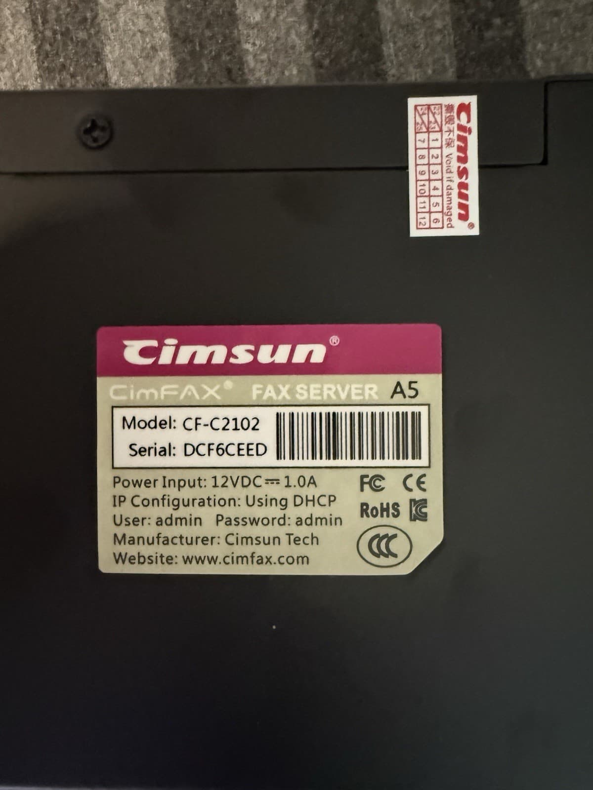 CimFAX A5 Fax Server | Fax from Phone/PC | Fax Remotely Paperless Fax Machine | 5