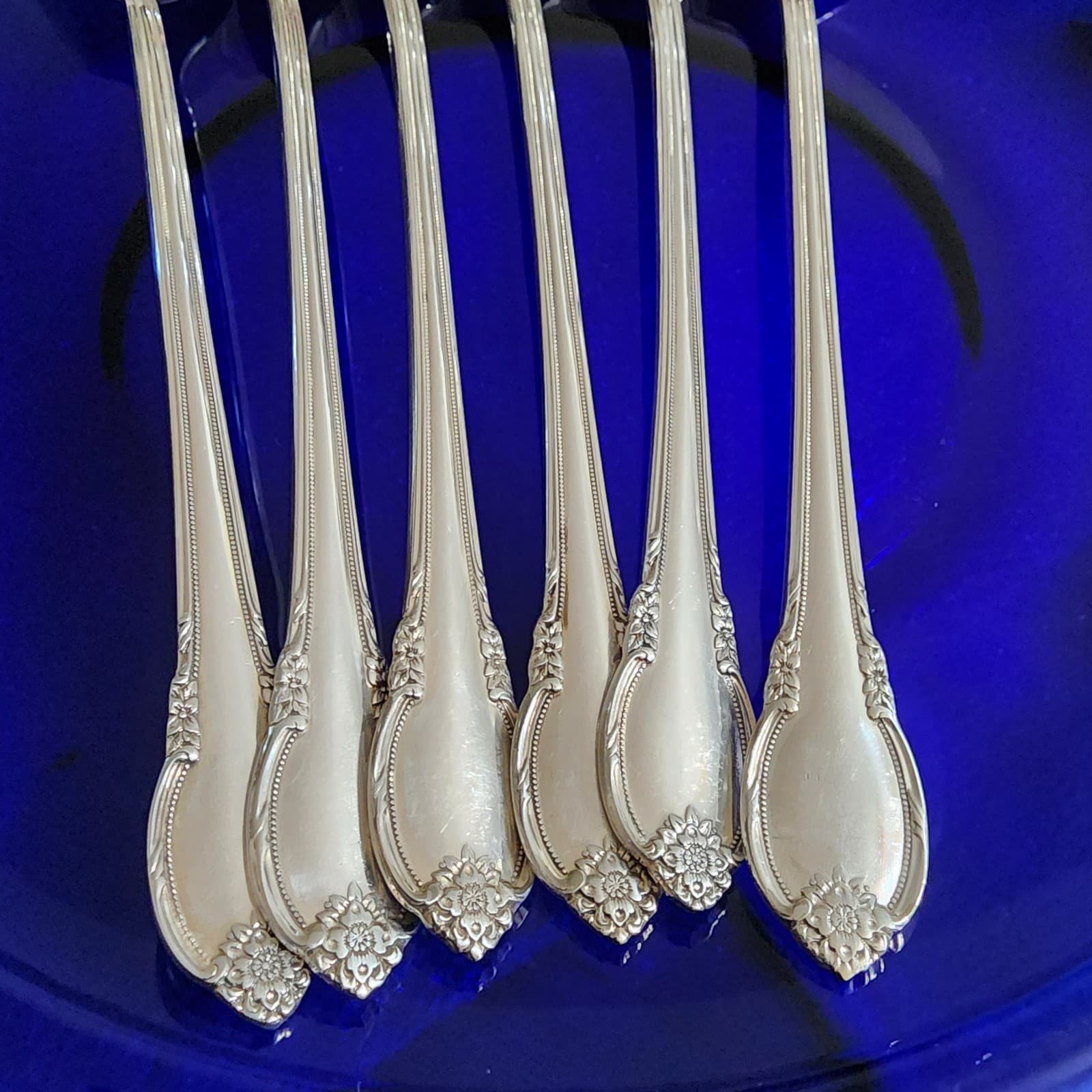 6 Rogers Bros 1847 REMEMBRANCE SilverPlate Ice TEA Spoons Iced Excellent  4