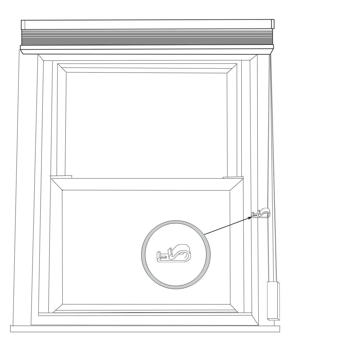 Cord Loop SAFETY "P" CLIP for Traverse Rod & Vertical Blind Cords 2