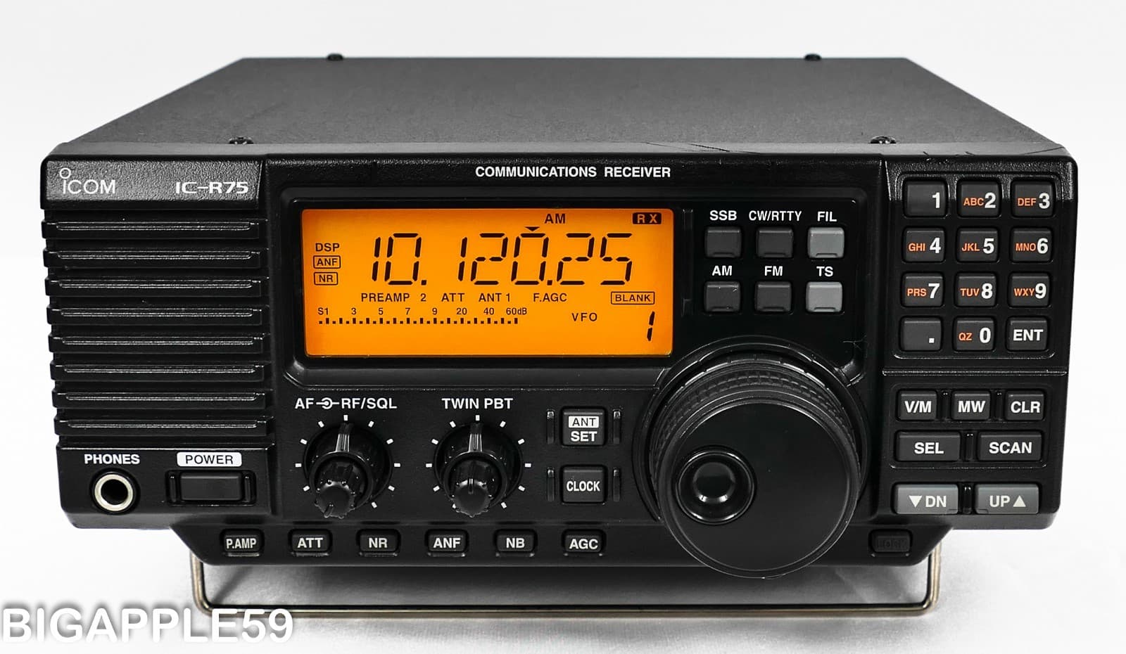 Icom IC-R75 Shortwave Amateur Radio Receiver w/ Sync Detector & UT-106 DSP Unit