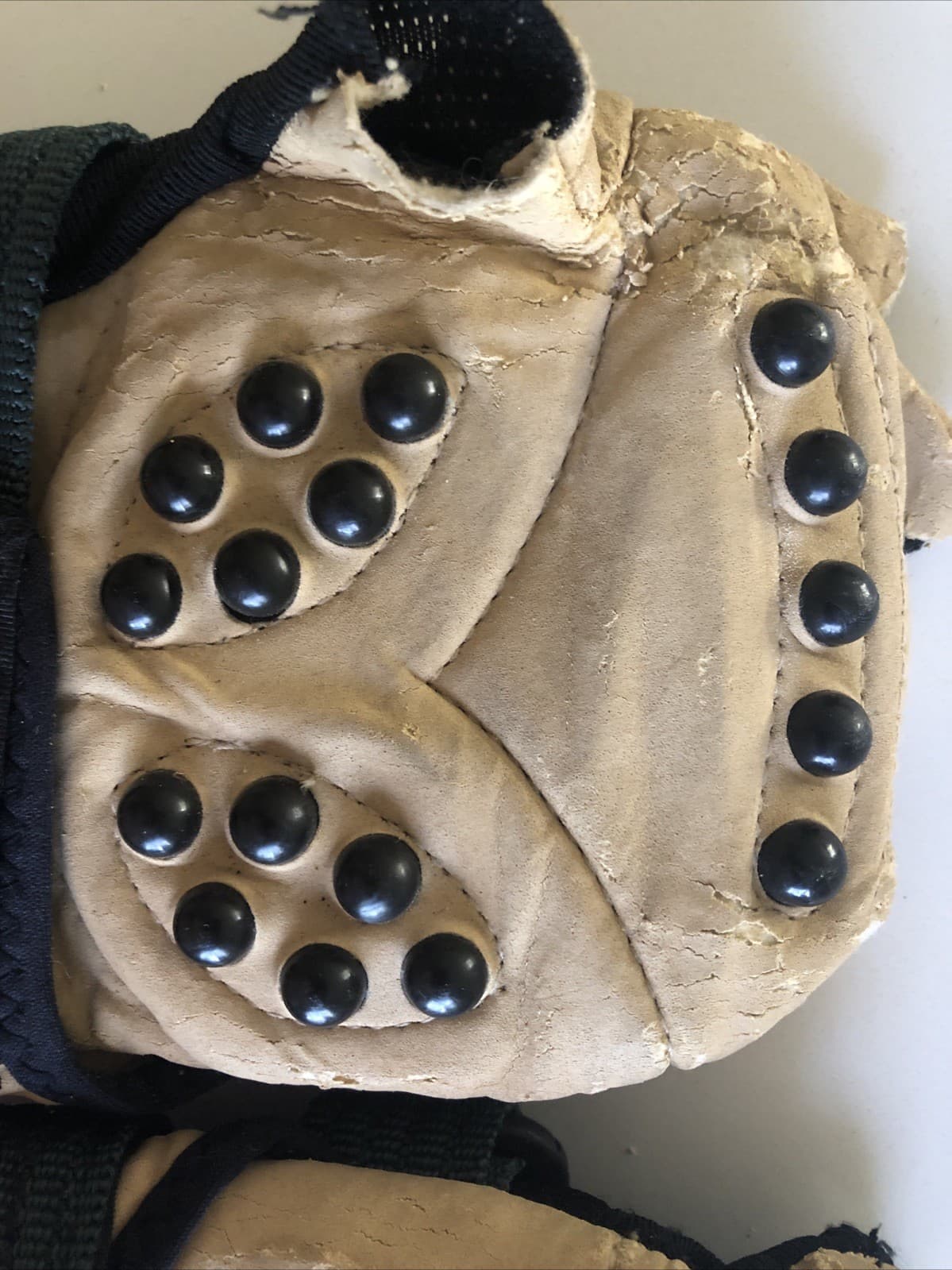 Vintage B1 Rollerblade Advanced Wrist Guard Gloves  Padded Leather Brace Small   3