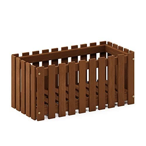  FG18453 Tioman Hardwood Patio Furniture Outdoor Slat Style Flower Planter  6