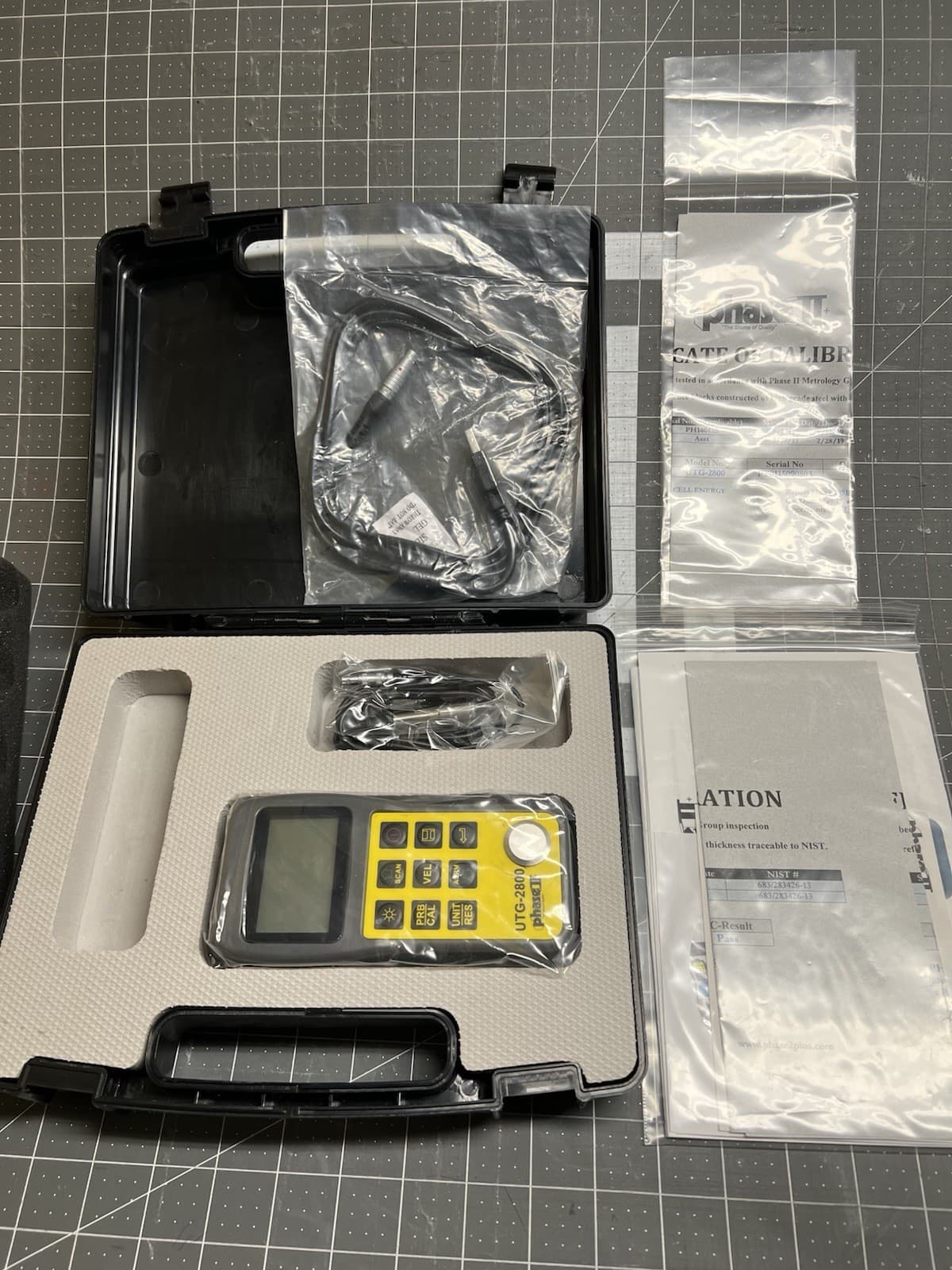 Phase II UTG-2800 Ultrasonic Thickness Gauge with Scan, Min/Max 3