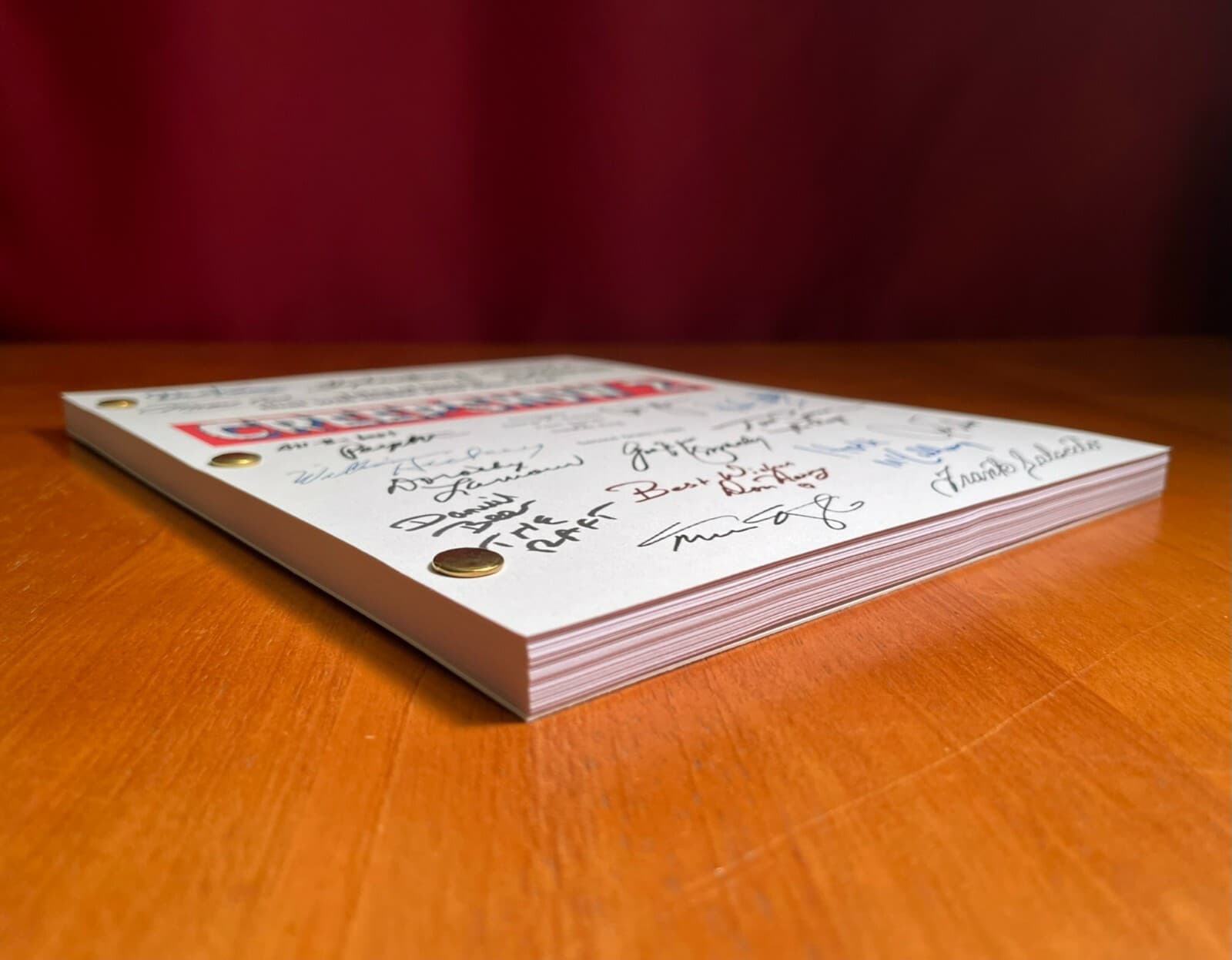 Creepshow 2 Script- 2nd Draft- Includes Pinfall- Cast-Signed- Autograph Reprints 3