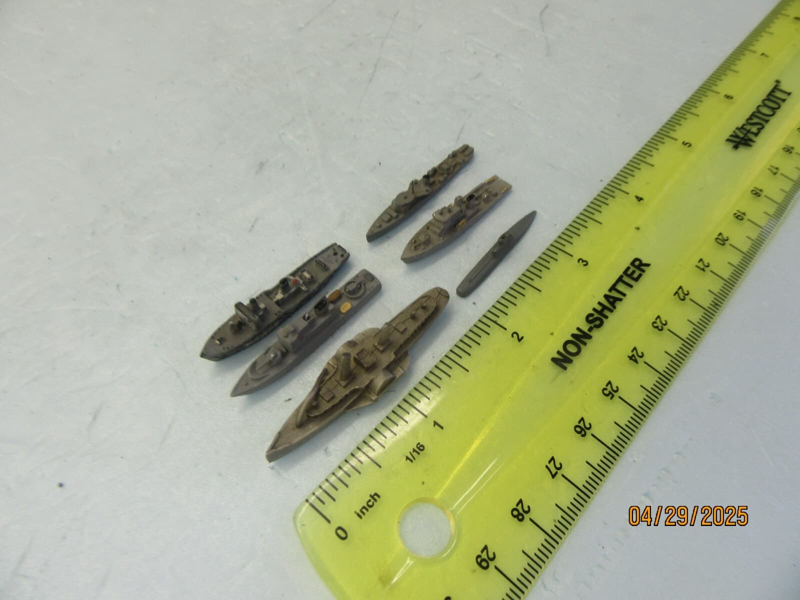 Wiking  Die Cast Support Boat / SUB(Lot of 6) - MADE IN GERMANY IN THE 50TH *208 2