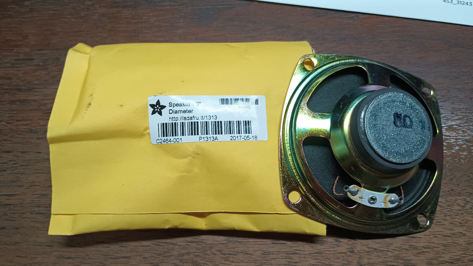 PAIR 3 Inch Diameter Speakers. 8 Ohm 1 Watt. For Replacement, Small Projects etc