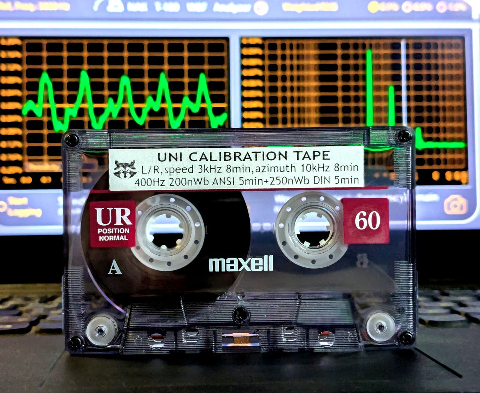 UNI 5in1 Test/Calibration tape, 2 level standards: ANSI+DIN REF, speed, azimuth 2