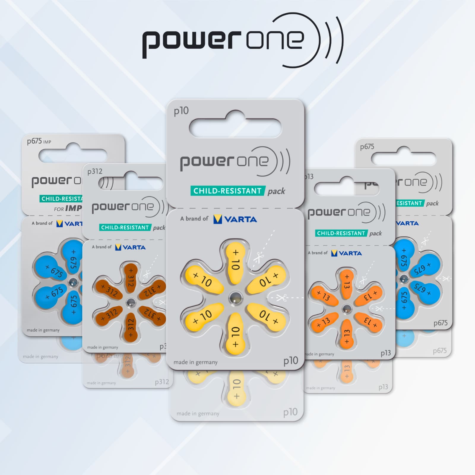 Power One Size 13 - MERCURY FREE - PR48 P13 Hearing Aid Batteries (60 Pack) 6