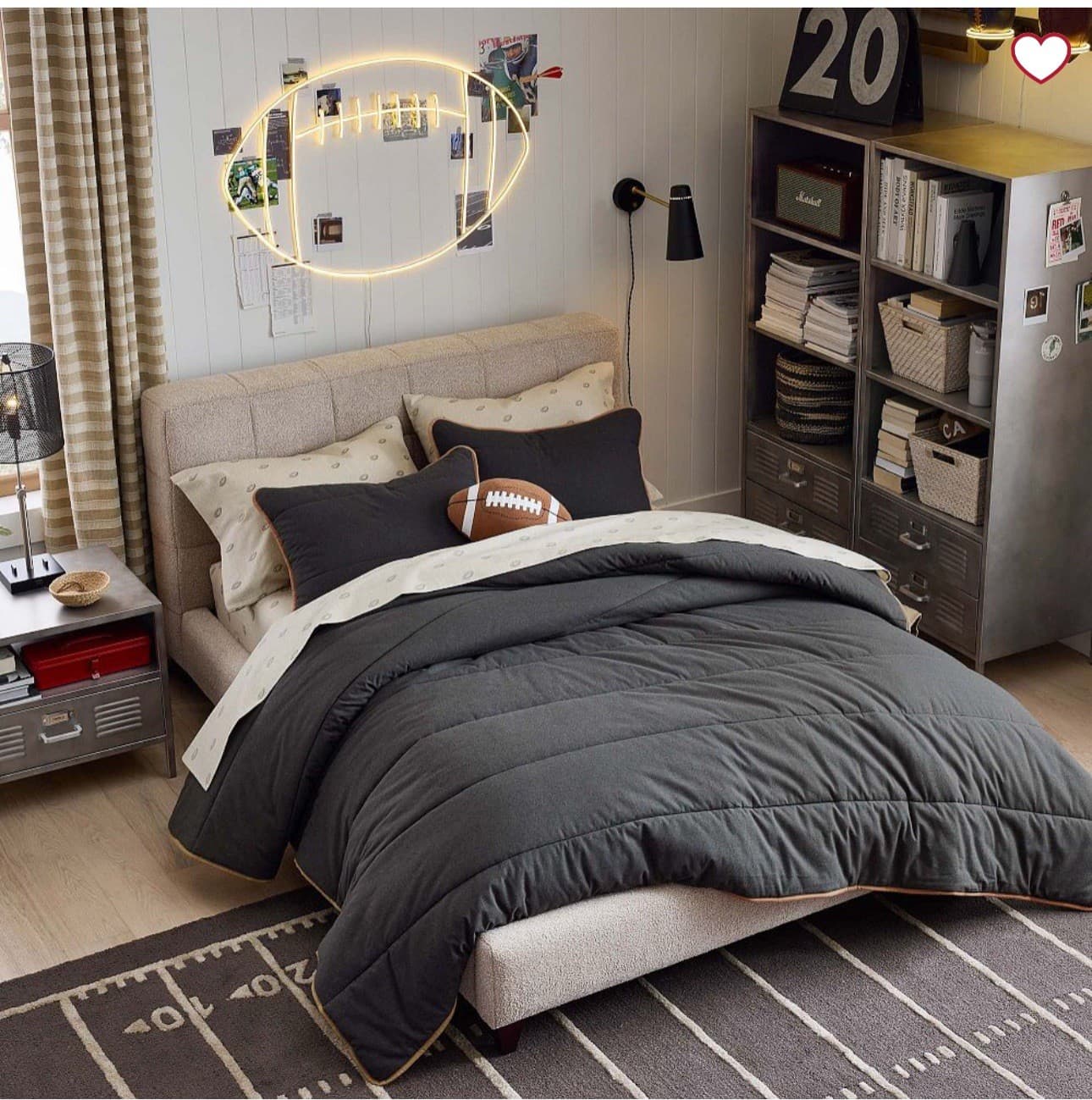 Pottery Barn Football Neon LED Light 4