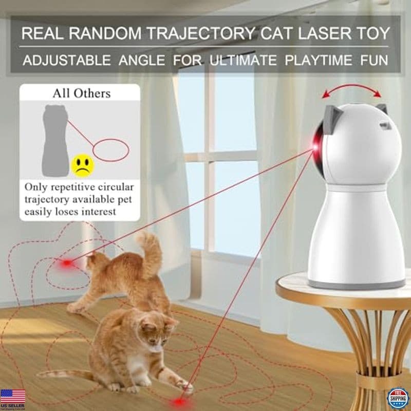 4th Gen Rechargeable Laser Cat Toy - Motion Activated with Random Trajectory 2