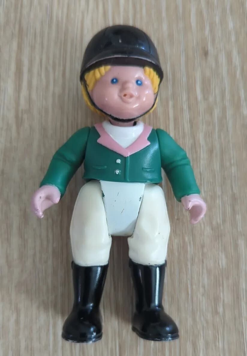 Fisher Price Loving Family Dollhouse family girl horse rider stable ranch helmet