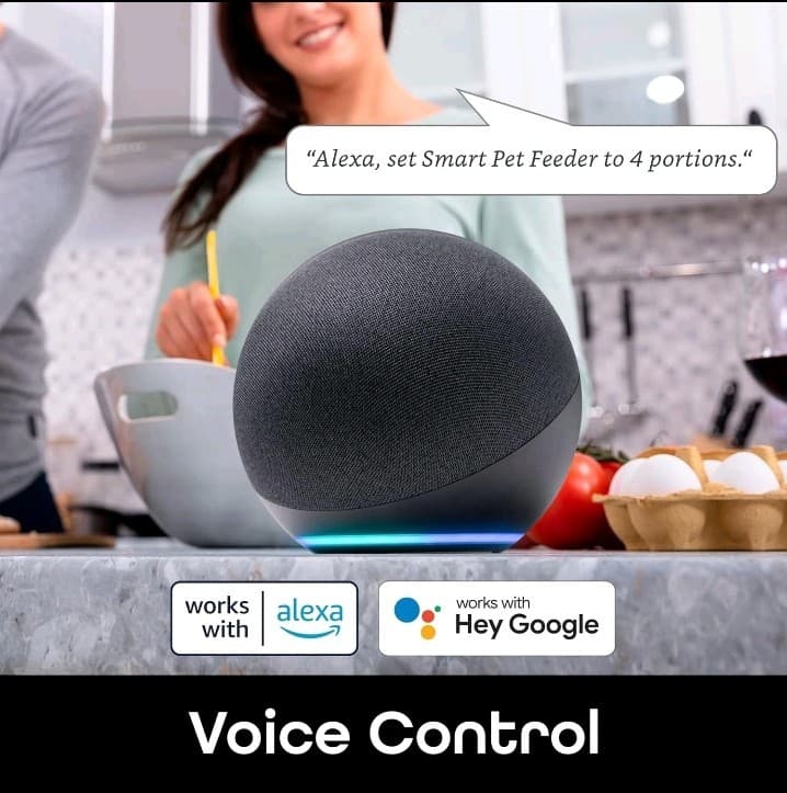 Geeni Pet Connect Feeder with Camera HD 1080P - 7 Liter Smart Pet Feeder 4