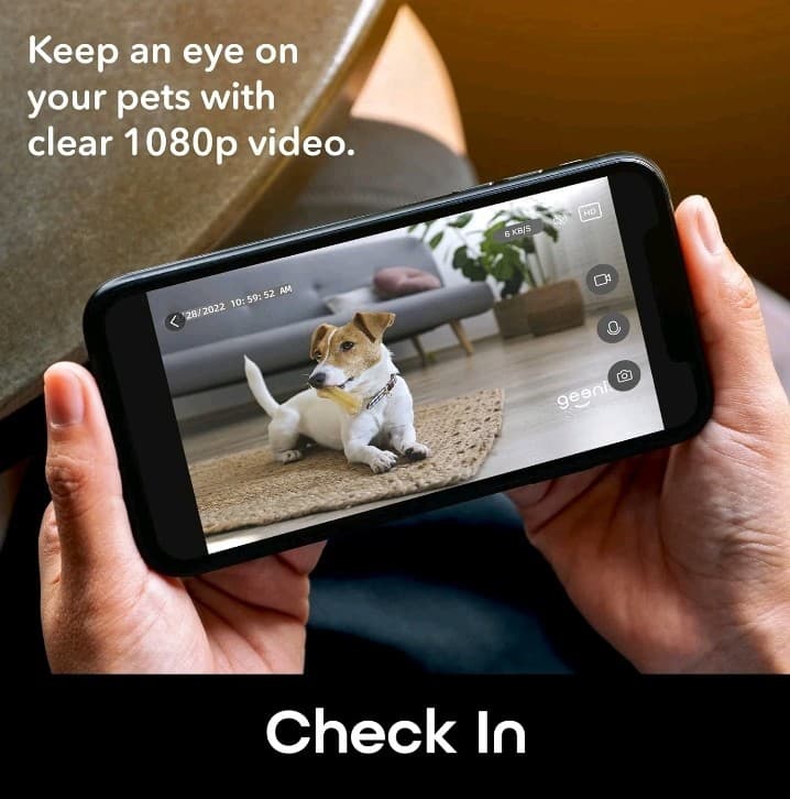 Geeni Pet Connect Feeder with Camera HD 1080P - 7 Liter Smart Pet Feeder 5