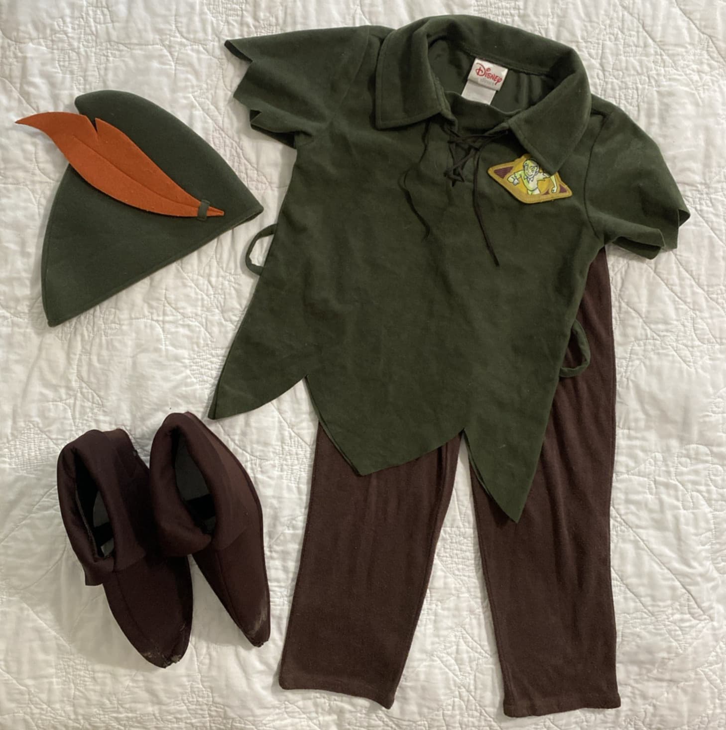 Child Vintage Disney Direct Peter Pan Costume, XS 4/5