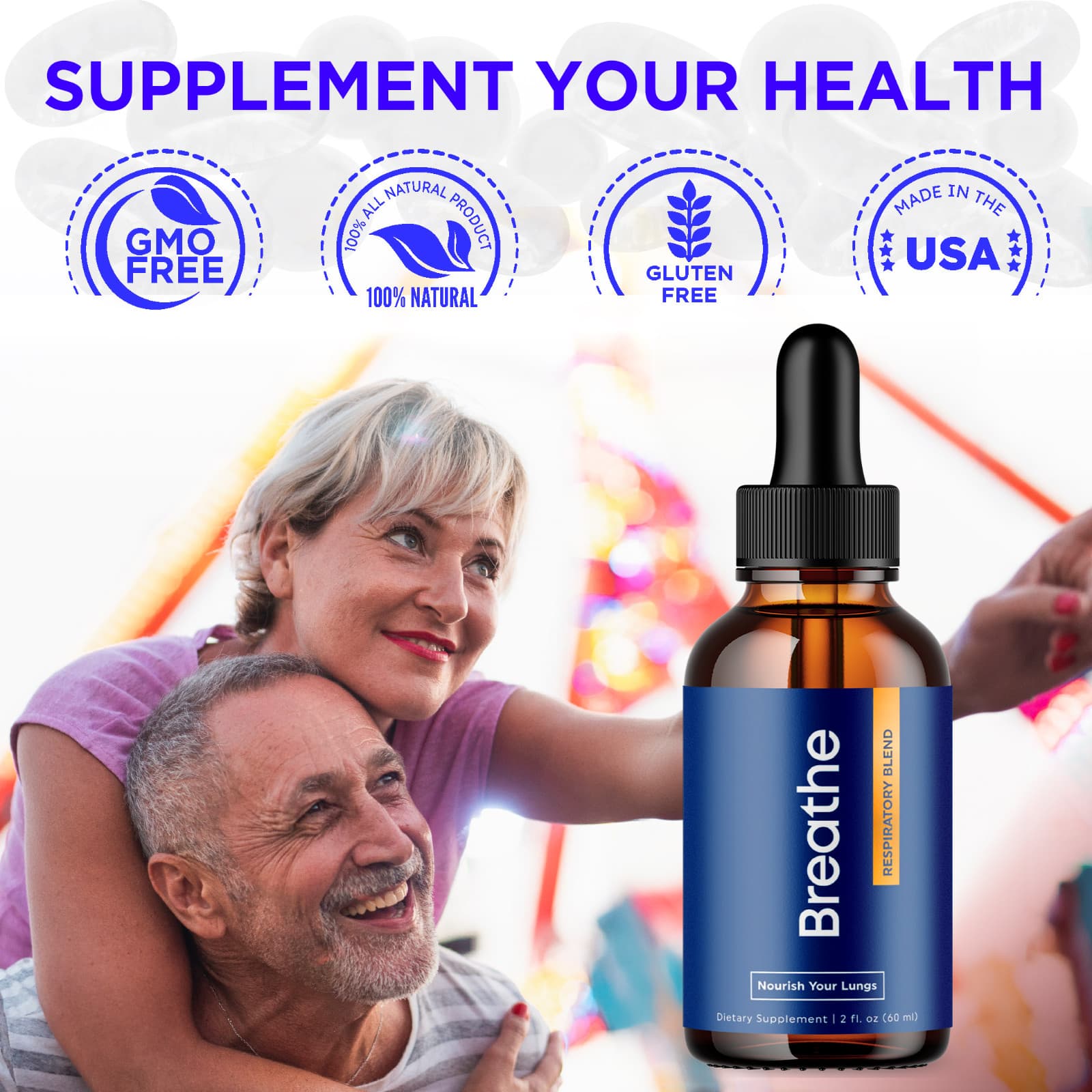 Breathe Respiratory Blend Drops Advanced Formula Lung Maximum Support - 5 Pack 6