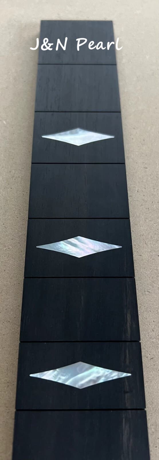 Custom Made 25”/635mm Scale Ebony Fretboard Inlaid 10pcs Figured MOP Diamonds 5