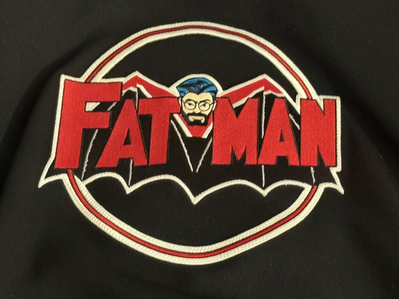 VTG Black/Red/White Kevin Smith #37 Hockey Jersey XL/54 Men FatMan On Batman 2
