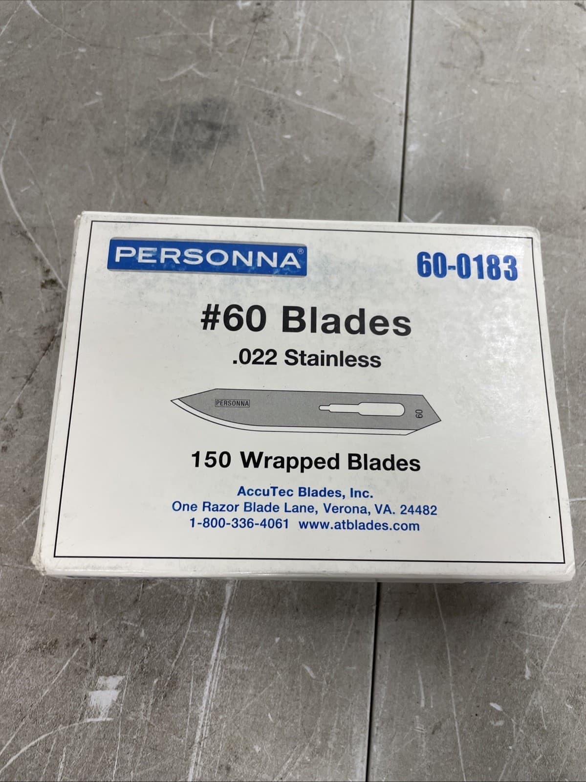 AccuTec Personna Blade, 60-0183, Poultry Blade, 2.875" - 48500 Case Of 150 5