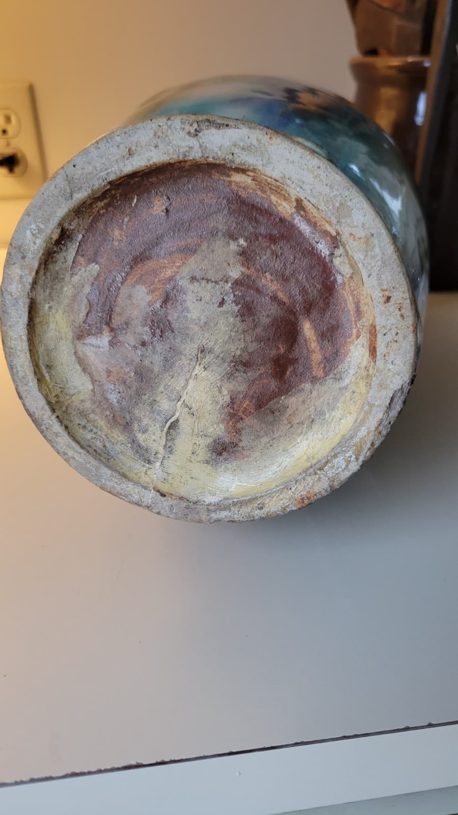 Large Chinese Shiwan Flambe Pottery Vase 4