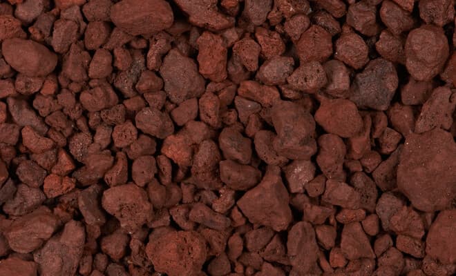 4 liters Red Lava Rock 1/2"- 2" Aquarium Plant Substrate Fish Tank Aquascape 5