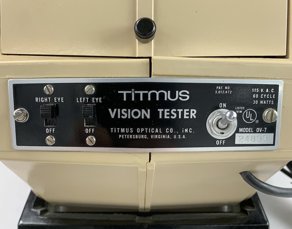 Titmus Optical OV-7 Vision Tester Machine 5