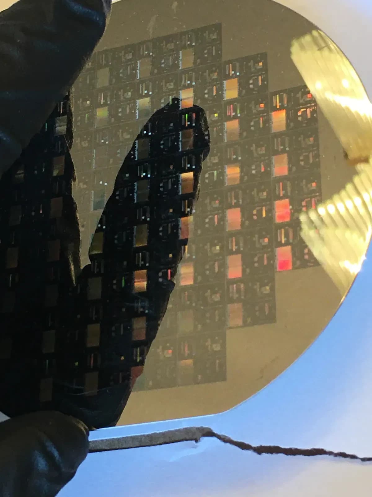 4" Unknown SIL1 Silicon Wafer 1980s Extremely Rare Vintage CPU Chip 2