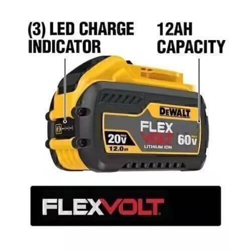 Dewalt DCB612 20V/60V FlexVolt Lithium-Ion 12.0Ah Battery Power Tool Batteries 3