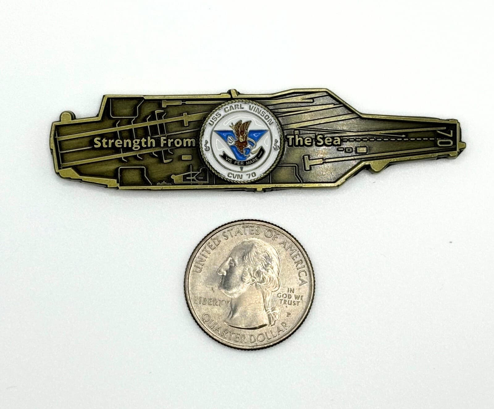 Nimitz Class Aircraft Carrier Challenge Coin Set - 10 U.S. Navy Coins 3