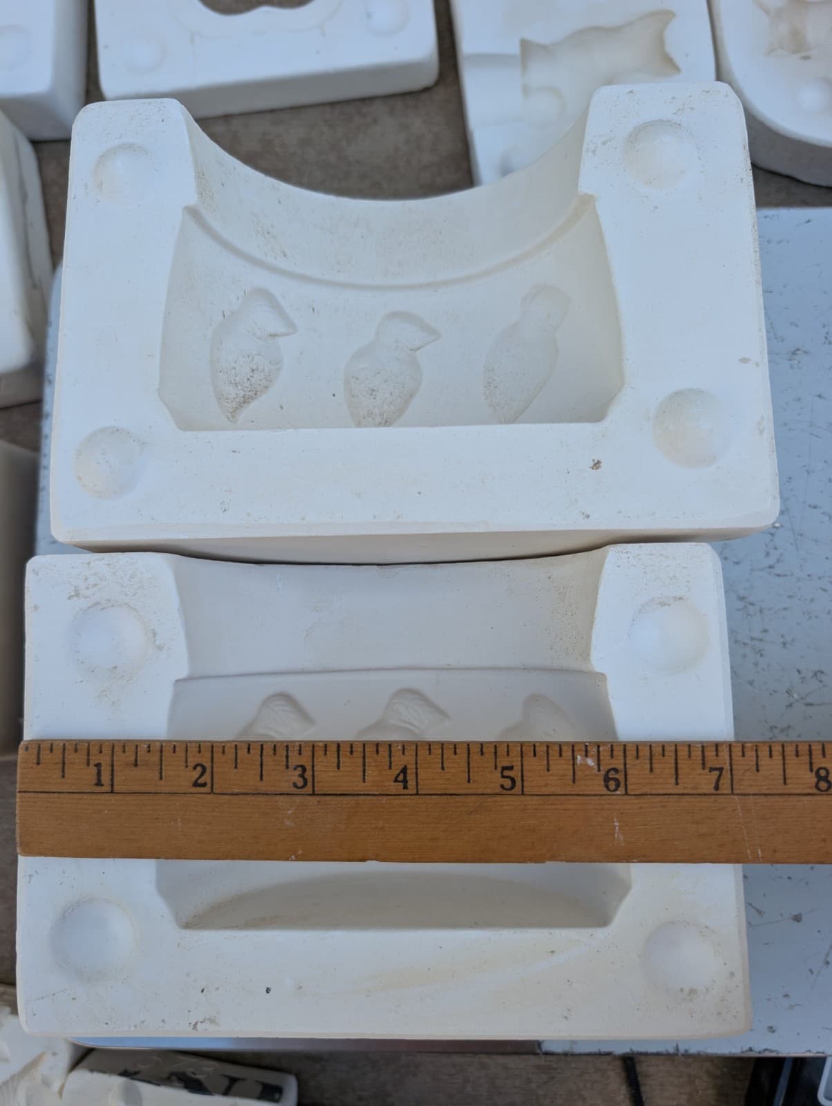 Strawberry Pot Planter Vintage Slip Casting Ceramic Mold 4