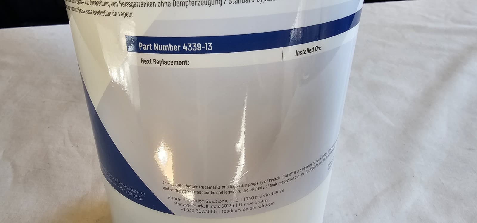 Pentair Everpure Claris XL Water Filter Cartridge EV4339-13 Quick Connect 3