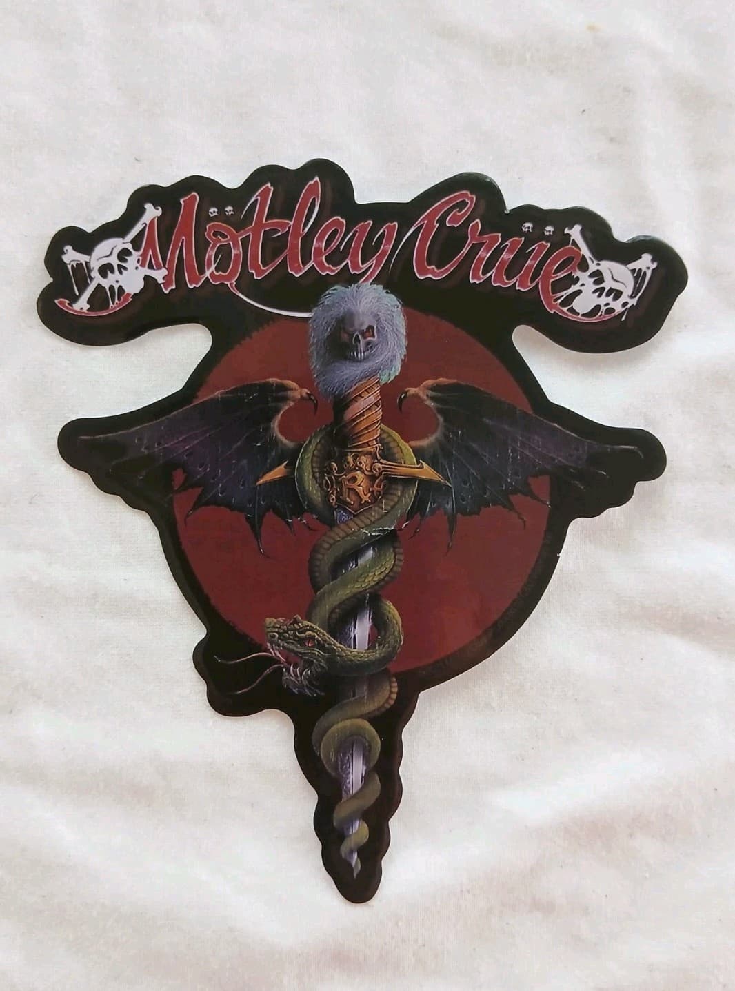 Motley Crue Dr. FeelGood  Sticker/Decal New Licensed Crue 4.1/2" x 5" 2