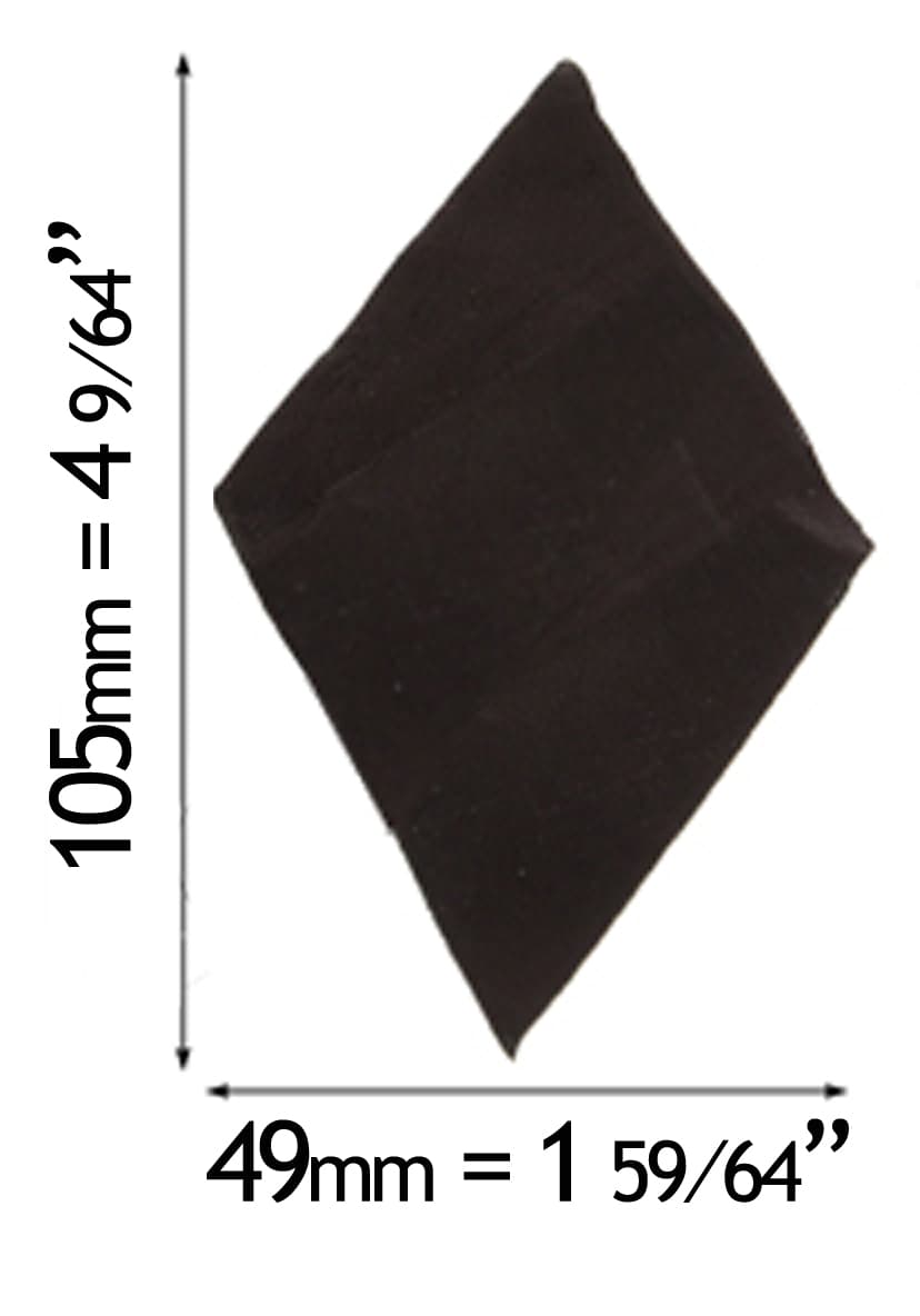 Accordion Diamond Leather Bellow Corners Gusset (Set of 20) 105x49mm