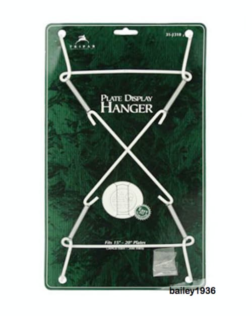 Plate Hanger Large Brass Wire 15"-30" Display Easel for Platters Plates Tiles 4