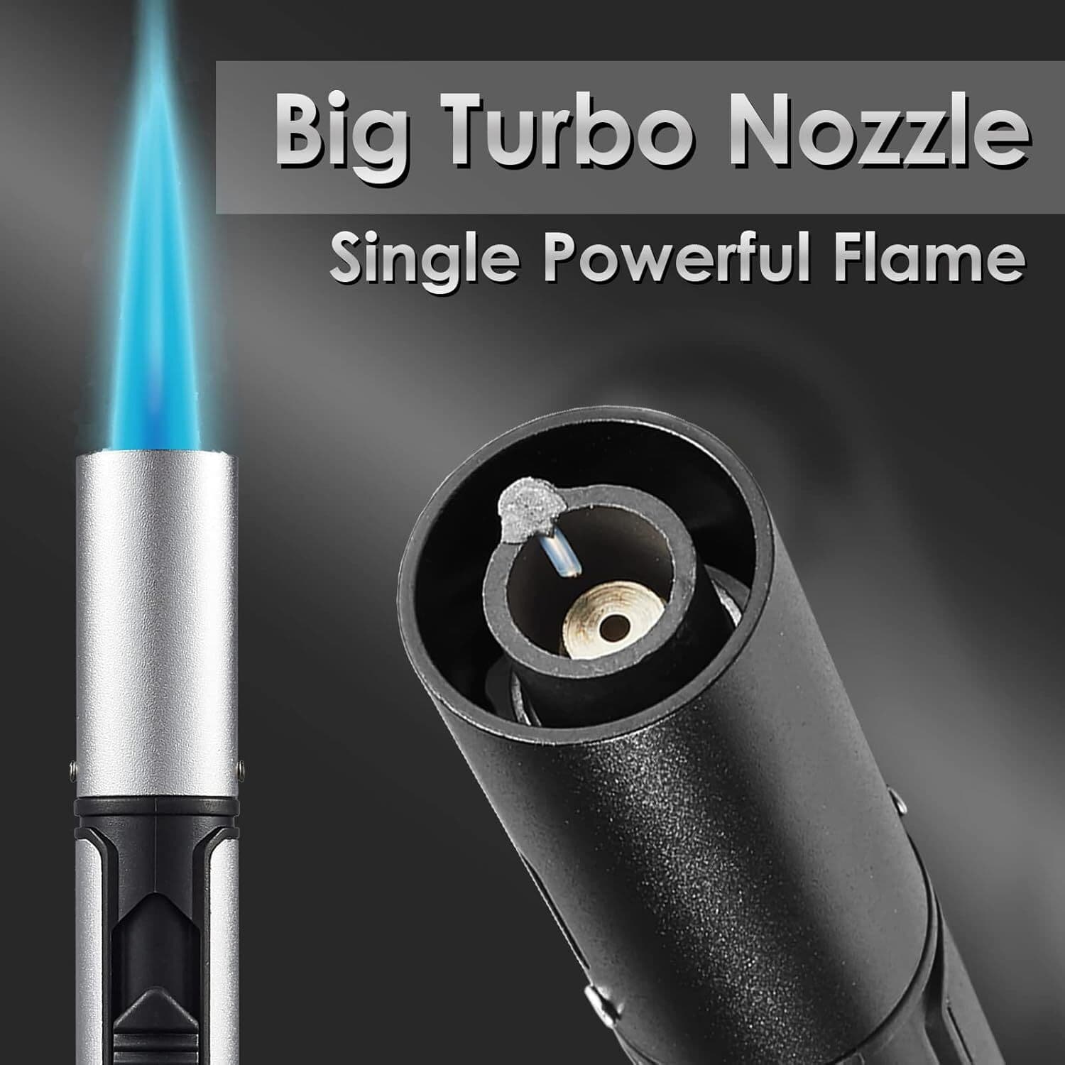 4 Pack Butane Torch Lighters 6-inch Refillable Pen Lighter Jet Flame Lighter 6